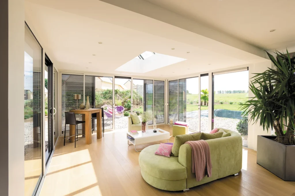 Installation d'une véranda salon